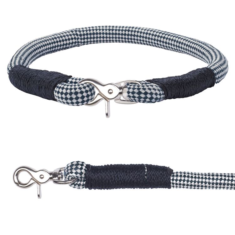 Eskadron Hundehalsband und Leine im Set rundgeflochten navy (CS ltd. FS17)