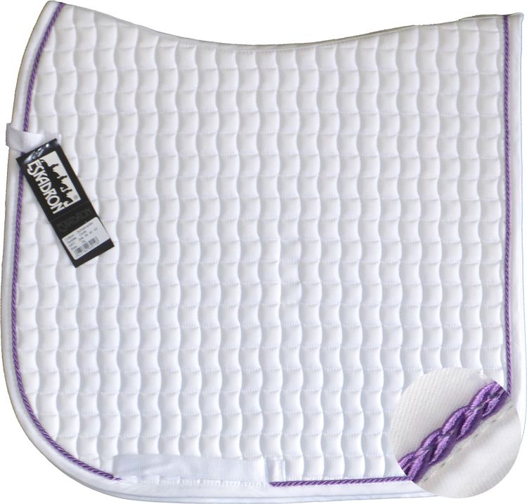 ESKADRON Cotton Schabracke white, einer Kordel in lila
