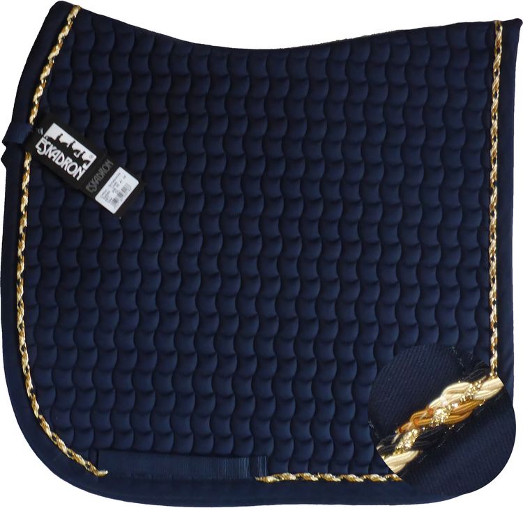 ESKADRON Cotton Schabracke navy , einer Multikordel in braun/creme/navy