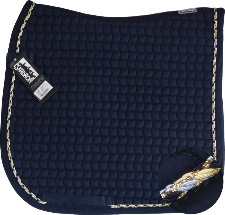 ESKADRON Cotton Schabracke navy , einer Multikordel in lightblue/creme/navy