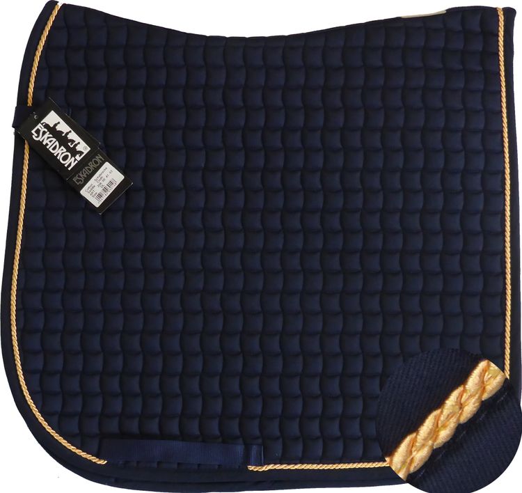 ESKADRON Cotton Schabracke navy , einer Kordel in light orange