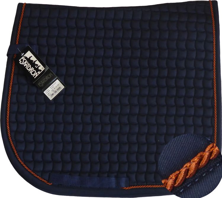 ESKADRON Cotton Schabracke navy , einer Kordel in rust
