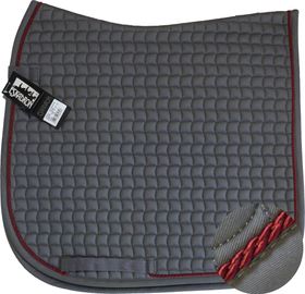 ESKADRON Cotton Schabracke grey, einer Kordel in dark red
