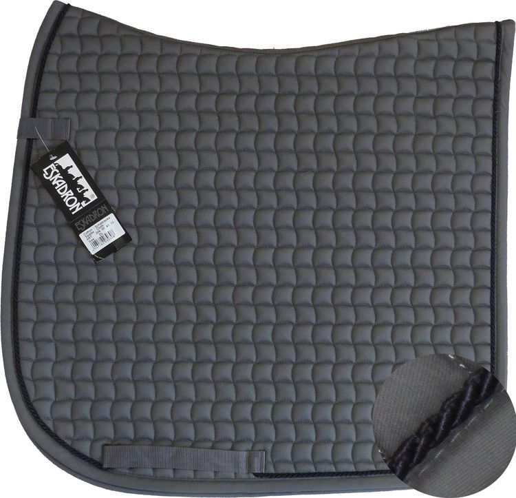 ESKADRON Cotton Schabracke grey, einer Kordel in dark navy