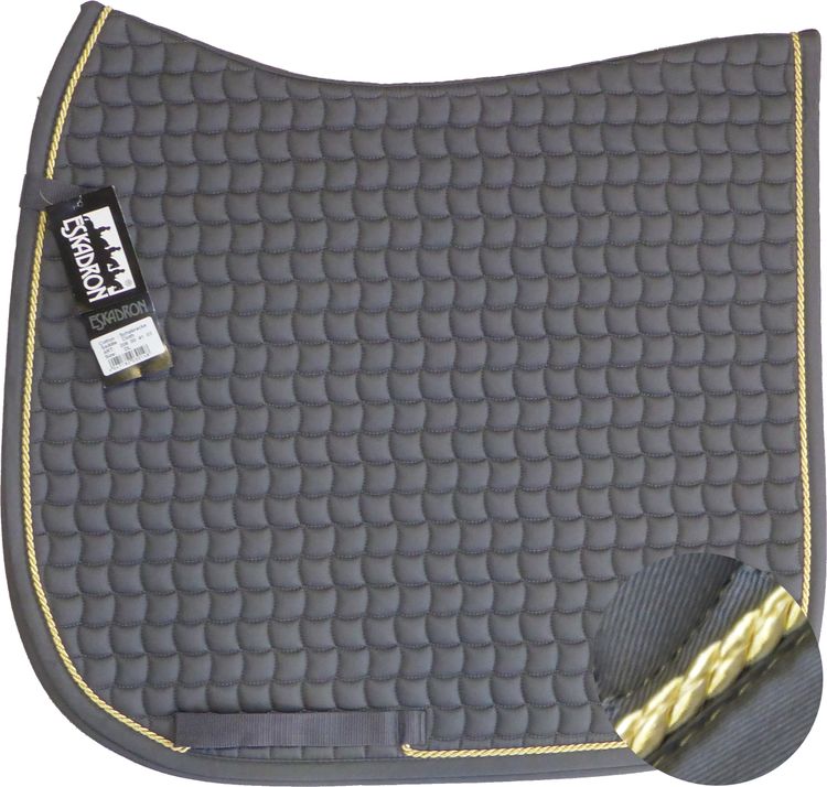 ESKADRON Cotton Schabracke grey, einer Kordel in pastel yellow