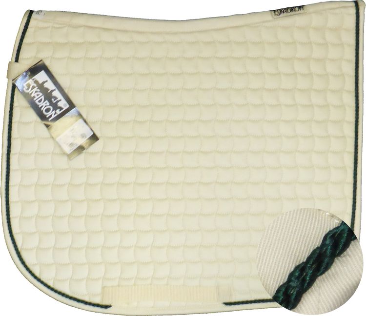 ESKADRON Cotton Schabracke creme, einer Kordel in tanne green