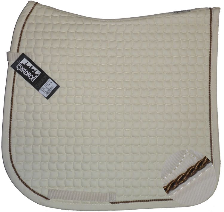 ESKADRON Cotton Schabracke creme, einer Kordel in mocca