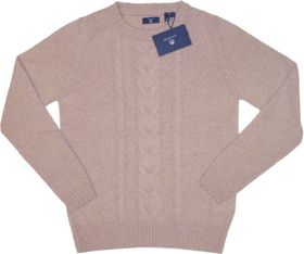 Gant - Alpaka Zopfmuster-Pullover in california pink 4802051