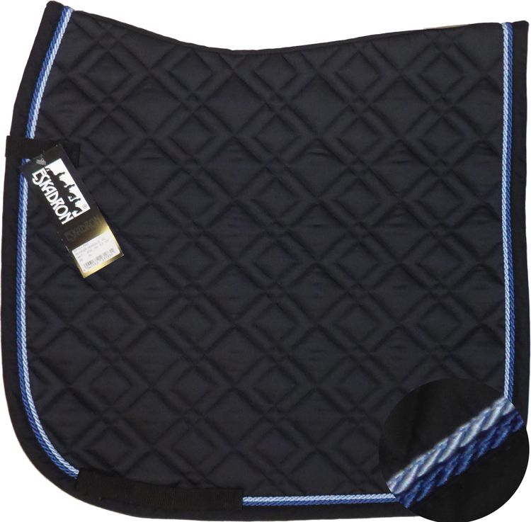 ESKADRON Brillant Schabracke black, 2fach Kordel jeans/lightblue
