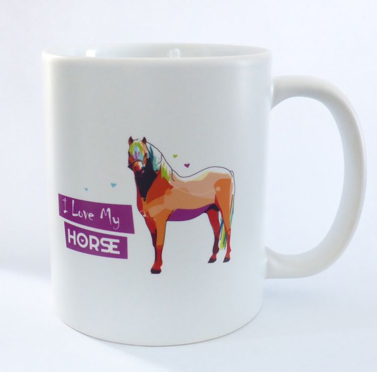 Tasse: I Love My Horse - Kaffeetasse mit Pferdemotiv