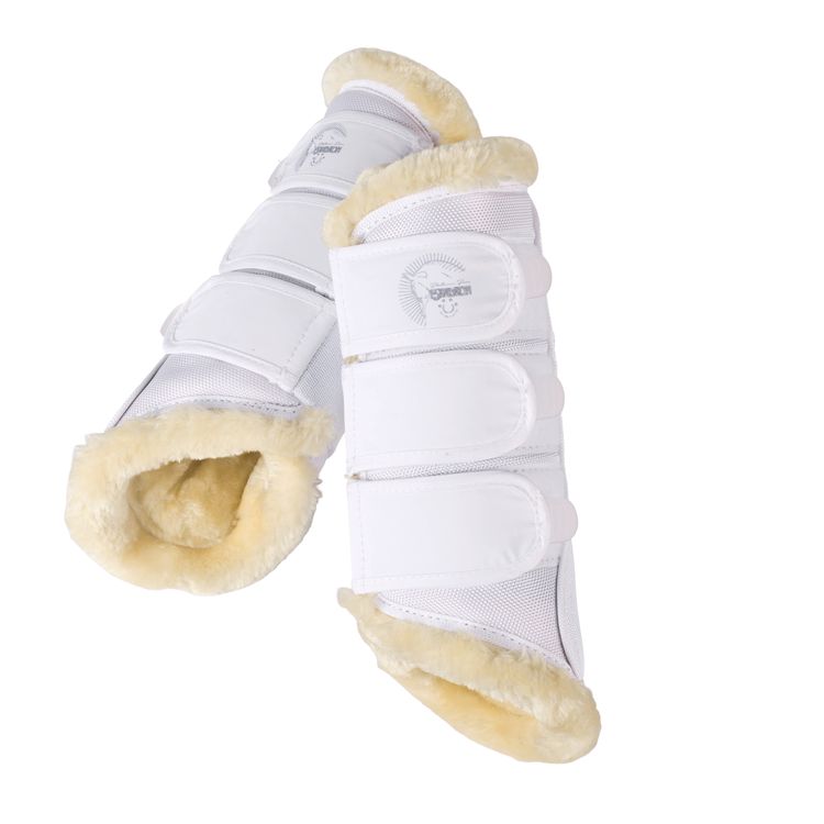 Eskadron Platinum PURE Gamaschen Fauxfur in white