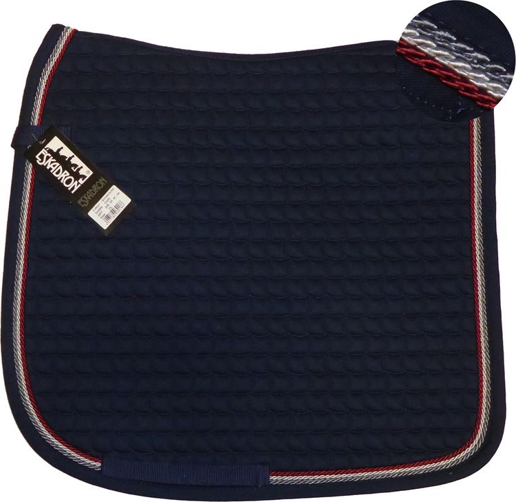 ESKADRON Cotton Schabracke navy, 3fach Kordel anthrazit,silberfarben, bordeaux