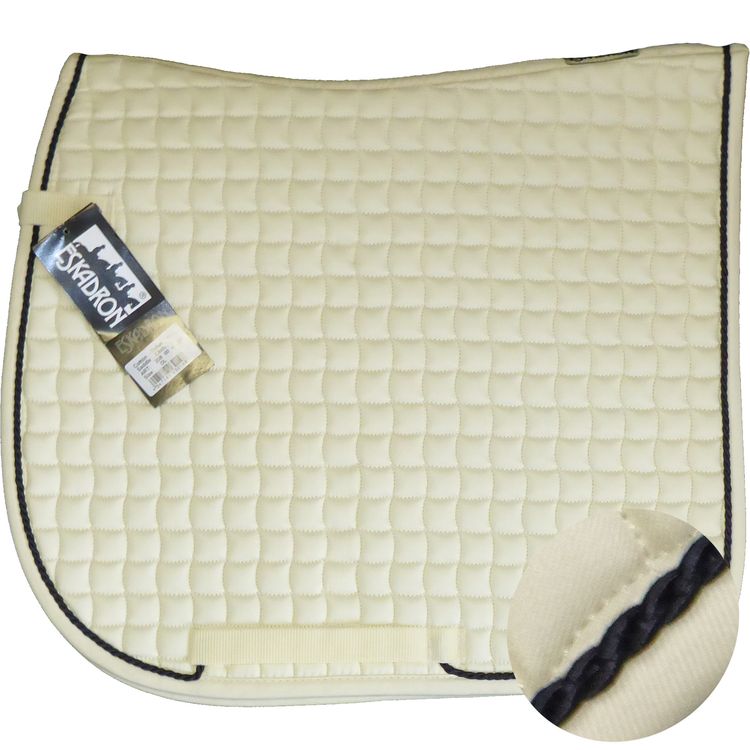 ESKADRON Cotton Schabracke creme, einer Kordel in schwarz