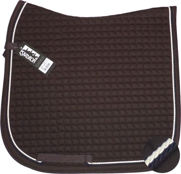 ESKADRON Cotton Schabracke choco, 2fach Kordel darknavy/creme
