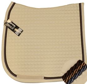 Neu ESKADRON Cotton Schabracke creme, 3fach Kordel blue, cognac, choco