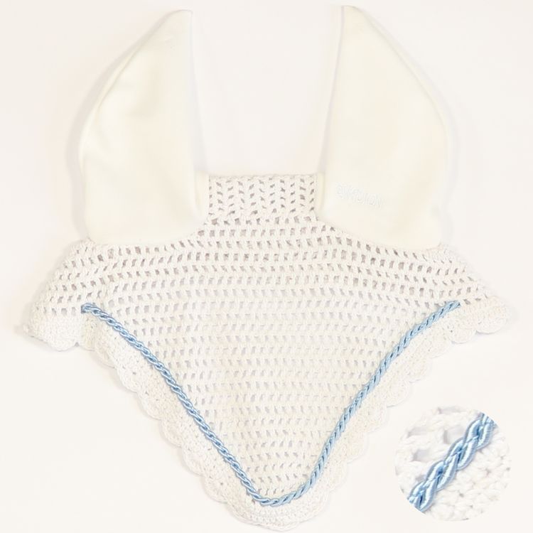 Eskadron Fliegenohren white mit einer Kordel in lightblue (0010)