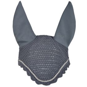 Eskadron Fliegenohren grey mit silberfarbener Kordel, Warmblut & Pony - NEU