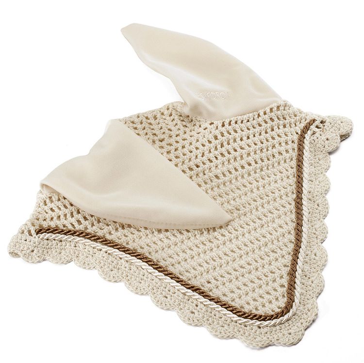Eskadron Fliegenohren creme mit 2fach Kordel creme, cognac