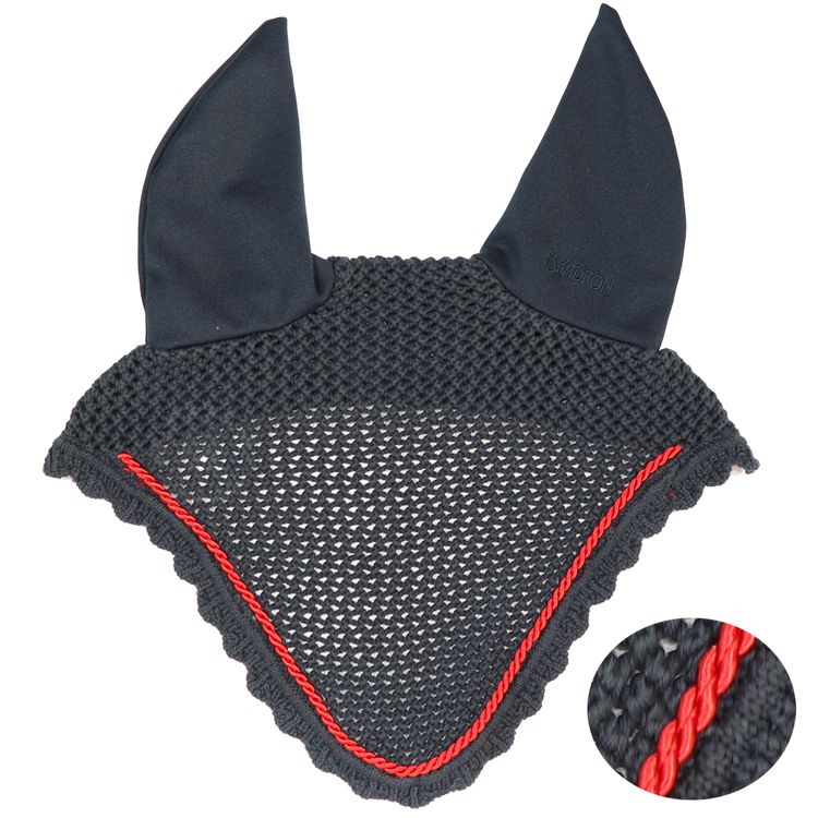 Eskadron Fliegenohren navy mit einer Kordel in red