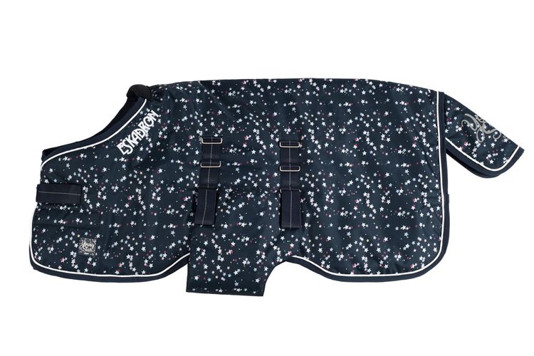 Eskadron Young Stars Nylon Fohlendecke in navy stars