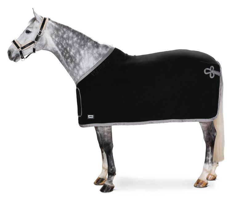 Eskadron New Basic Abschwitzdecke Fleece mit Werbelatz in black