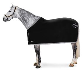 Eskadron New Basic Abschwitzdecke Fleece mit Werbelatz in black