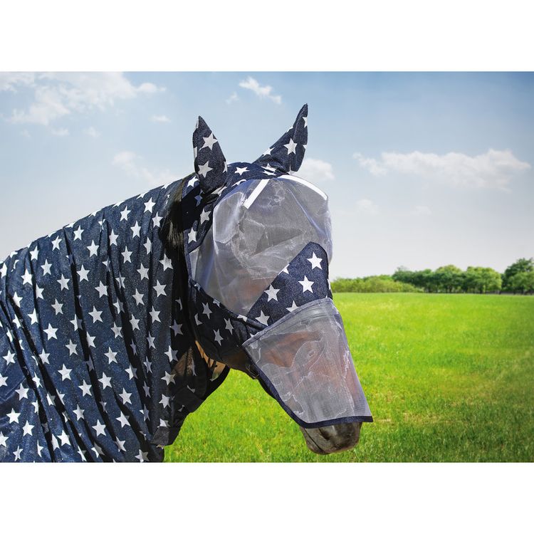 Fliegenmaske Blue Stars von Euroriding