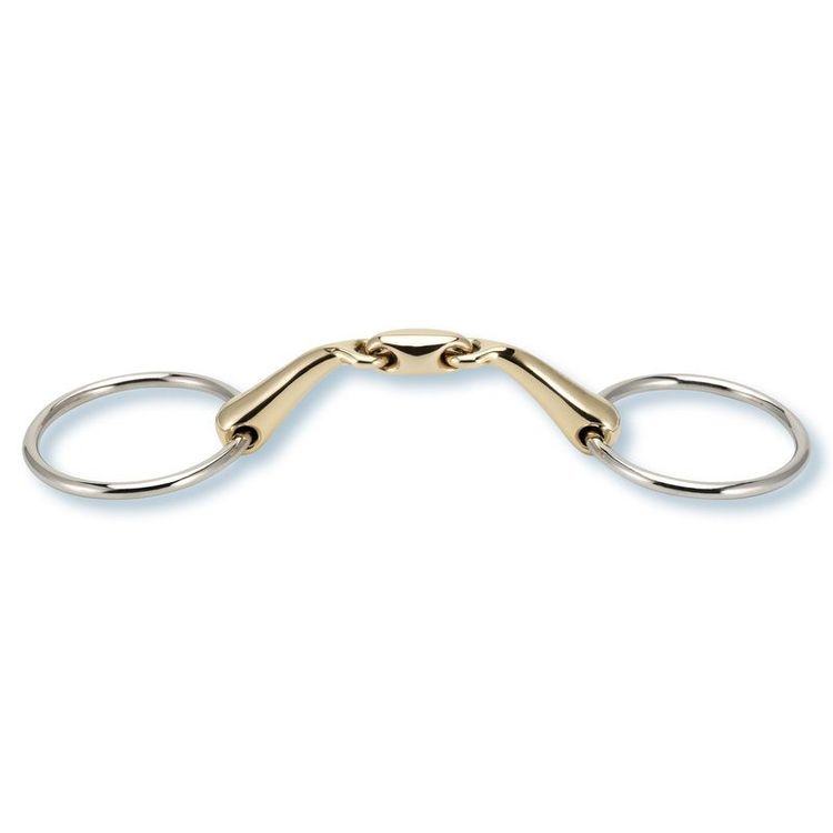 Stübben Steeltec Gebiss 2223 Anatomische Wassertrense doppelt gebrochen Sweet Copper