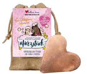 Soulhorse  # Seifenzauber- Herzstück im Jutesack