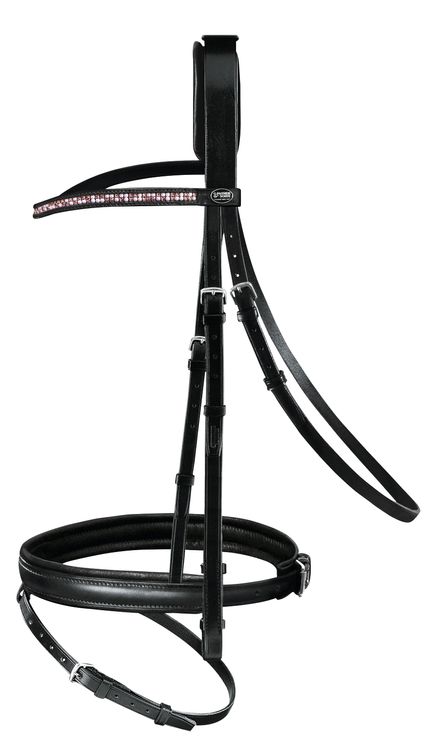 Passier Luxury Edition Scorpius in schwarz mit Rose und Perlen Stirnriemen