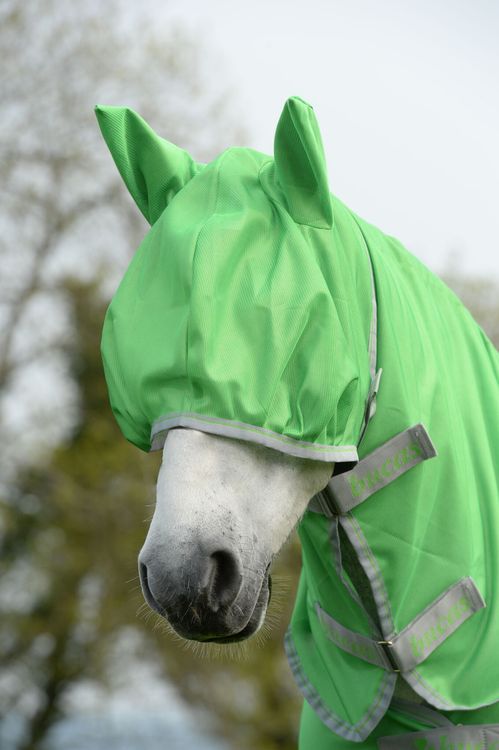 Bucas Freedom Fly Mask Classic Green und Hot Pink FS 2020