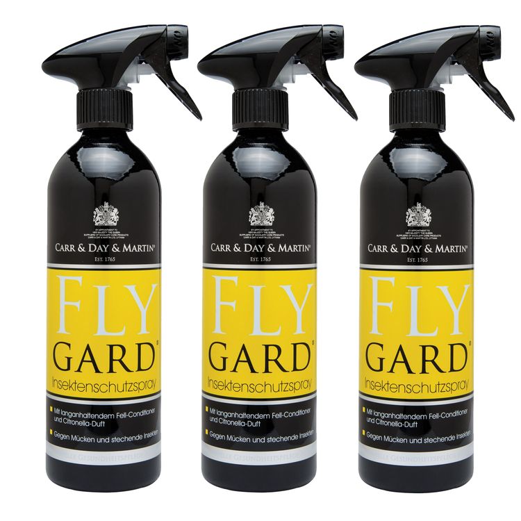 3 Flaschen Fliegenspray Insekten Carr & Day & Martin Fly Gard , 3x 500ml