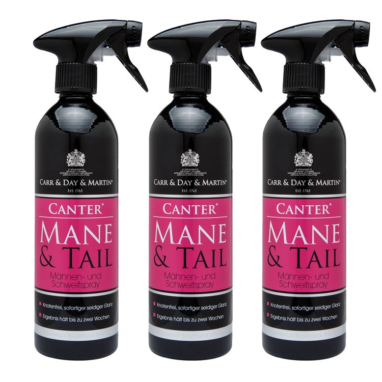 3 Flaschen CARR & DAY & MARTIN Mane & Tail Conditioner, Mähnenspray 3x 500ml