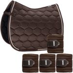 SET Eskadron Schabracke Glossy Wave darkbrown mit doppel Kordel & Bandagen