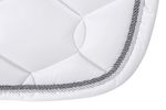 SET Eskadron Schabracke Glossy Wave white mit doppel Kordel & Bandagen