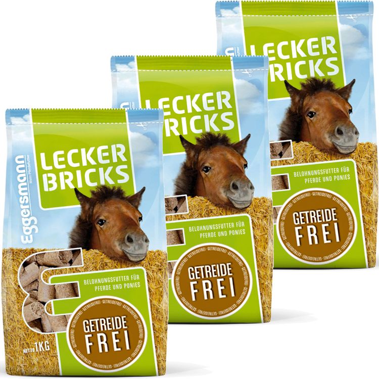 Eggersmann Lecker Bricks Getreidefrei, 3 Beutel mit je 1kg