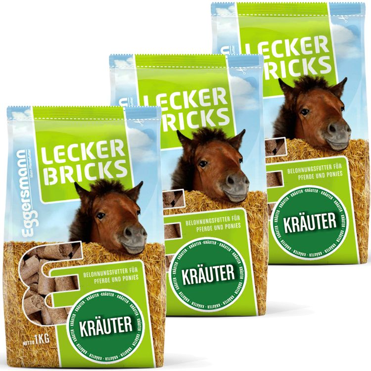 Eggersmann Lecker Bricks Kräuter, 3 Beutel mit je 1kg