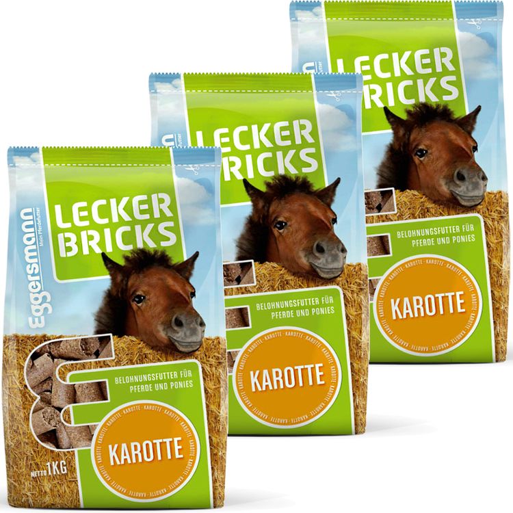 Eggersmann Lecker Bricks Karotte, 3 Beutel mit je 1kg