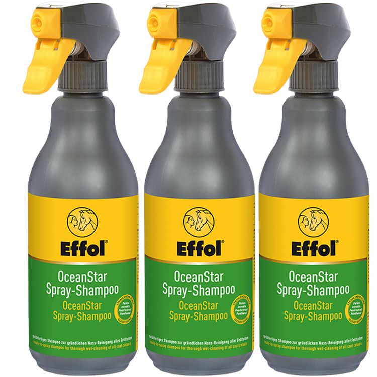 Effol Ocean Star Spray Shampoo - 3x 500ml Flasche