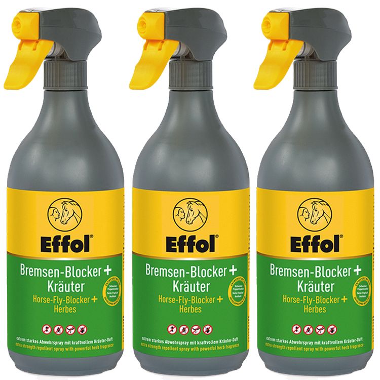 Effol Bremsen Blocker + Kräuter - 3 Flaschen a 750ml