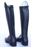 DeNiro Reitstiefel S3312, geschnürrt, Quick Black, inkl. Reinigungsschwamm