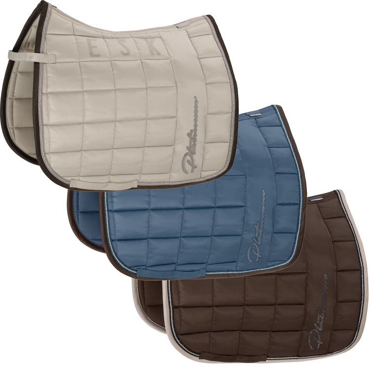 Eskadron Platinum Big Square Glossy Schabracke vintageblue, greige, havannabrown