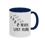 Tasse Pferd mit Spruch: Never walk alone, Kaffeebecher, Kaffeetasse