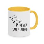Tasse Pferd mit Spruch: Never walk alone, Kaffeebecher, Kaffeetasse