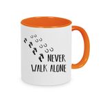 Tasse Pferd mit Spruch: Never walk alone, Kaffeebecher, Kaffeetasse