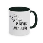 Tasse Pferd mit Spruch: Never walk alone, Kaffeebecher, Kaffeetasse