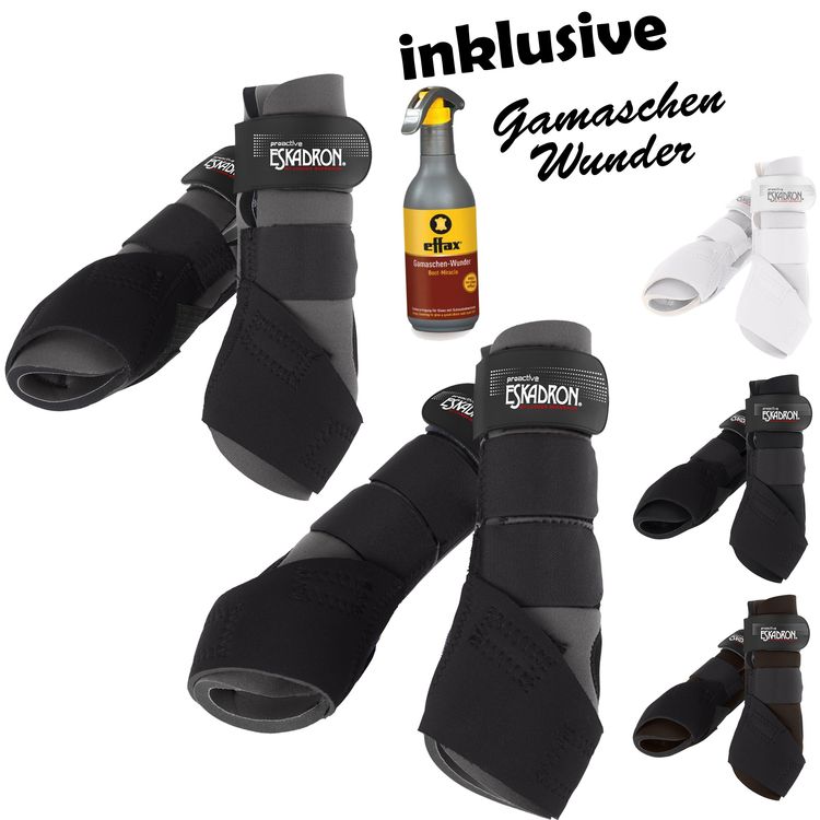 Eskadron Pro Active - 4er Set für vorne und hinten inkl. Effax Gamaschenwunder