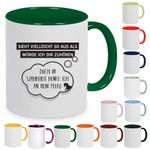 Tasse mit Spruch: Sieht vielleicht so aus als würde ich Dir zuhören...doch in Wahrheit denke ich an mein Pferd