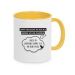 Tasse mit Spruch: Sieht vielleicht so aus als würde ich Dir zuhören...doch in Wahrheit denke ich an mein Pferd