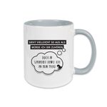 Tasse mit Spruch: Sieht vielleicht so aus als würde ich Dir zuhören...doch in Wahrheit denke ich an mein Pferd